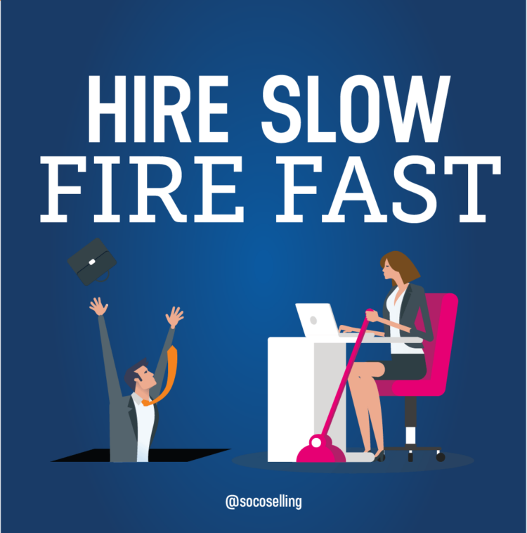 Quote image on hiring slow and firing fast